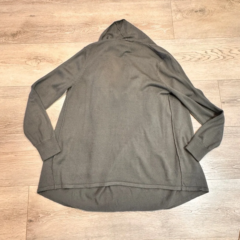 525 America Gray Cowl‎ Neck Long Sleeve Sweater Womens Medium M Drape